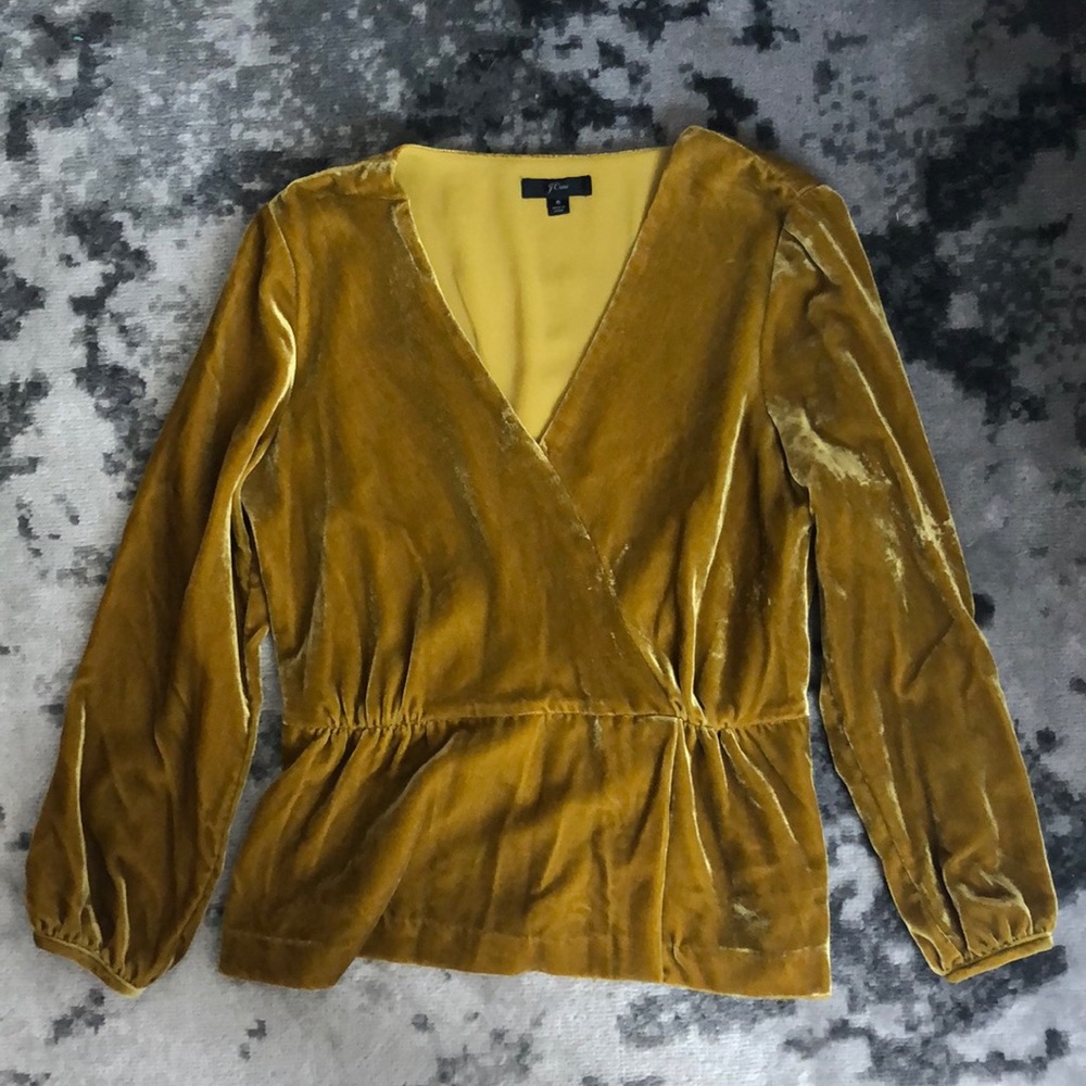 Velvet Blouse, J. Crew
